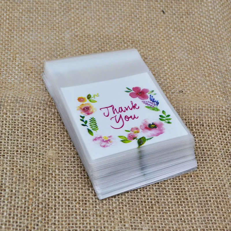 1pc - 7x7+3cm Thank You Candy Cookie & Gift Bag