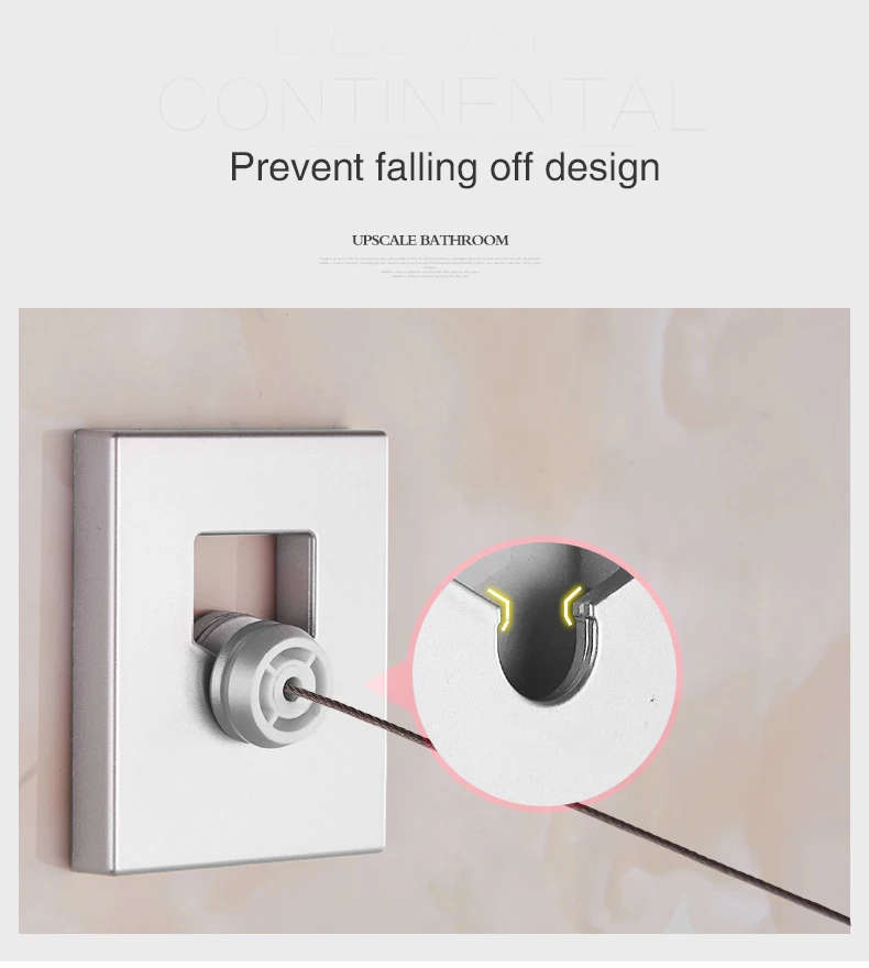 Indoor and Outdoor  Retractable Rope Clothesline Dryer, 4.2m