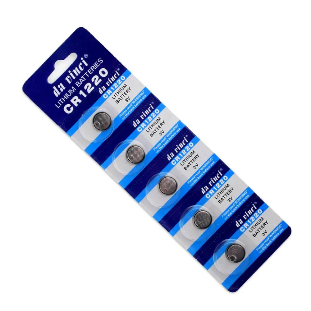 CR 1220 BATTERIES 5 PIECE
