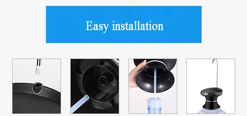 Bottled Water Pumping USB Rechargeable Water Dispenser Household Electric Pure Bucket Water Pressure