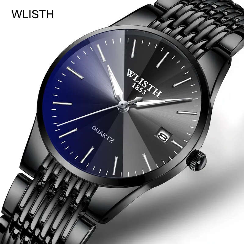 WLISTH Mens Luxury Waterproof Ultra-Thin Watch