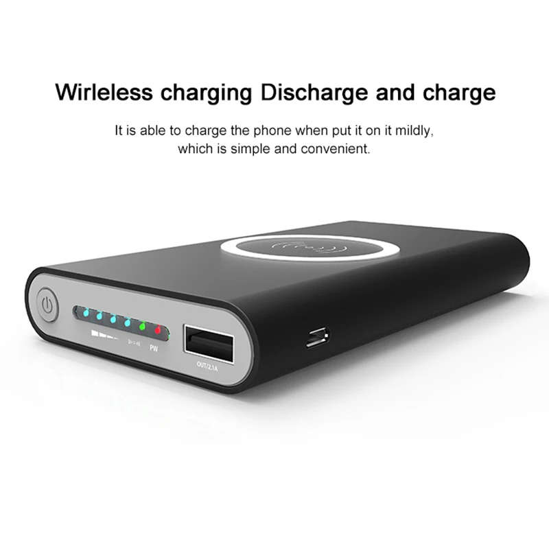 2018 Hot 20000mah Power Bank External Battery quick charge Wireless Charger Powerbank Portable