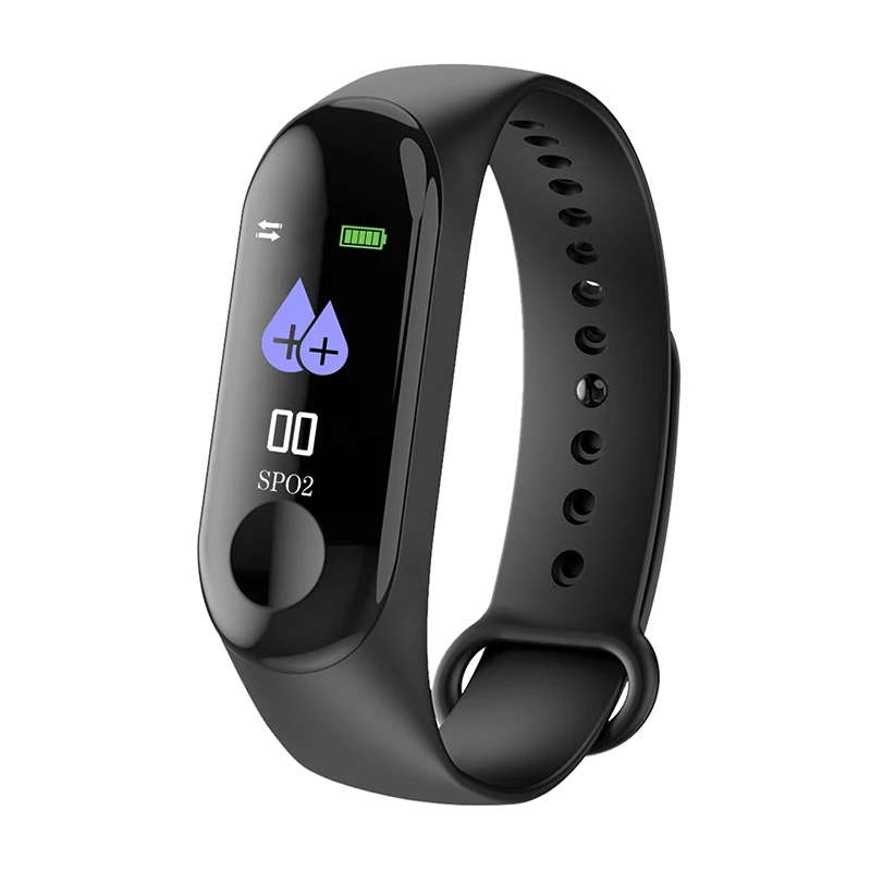[LOCAL STOCK] M3 Smart Band Wristband Fitness Bracelet Big Touch Screen Color LCD Message