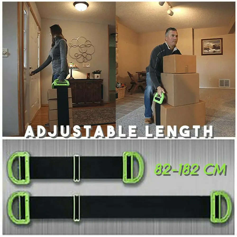 Clever Carry Moving Adjustable Lifting Straps