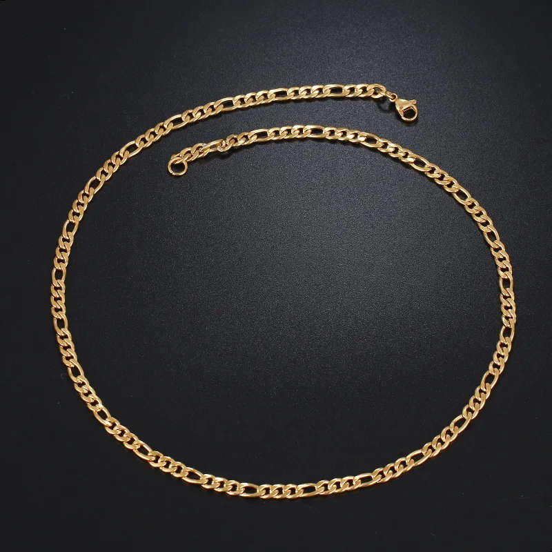 Retail Price R 1299 / Genuine Stainless Steel Necklace For Man Women Gold Color
