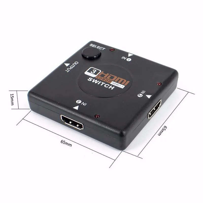 3 Port HDMI Switch Switcher Splitter for HDTV 1080P PS