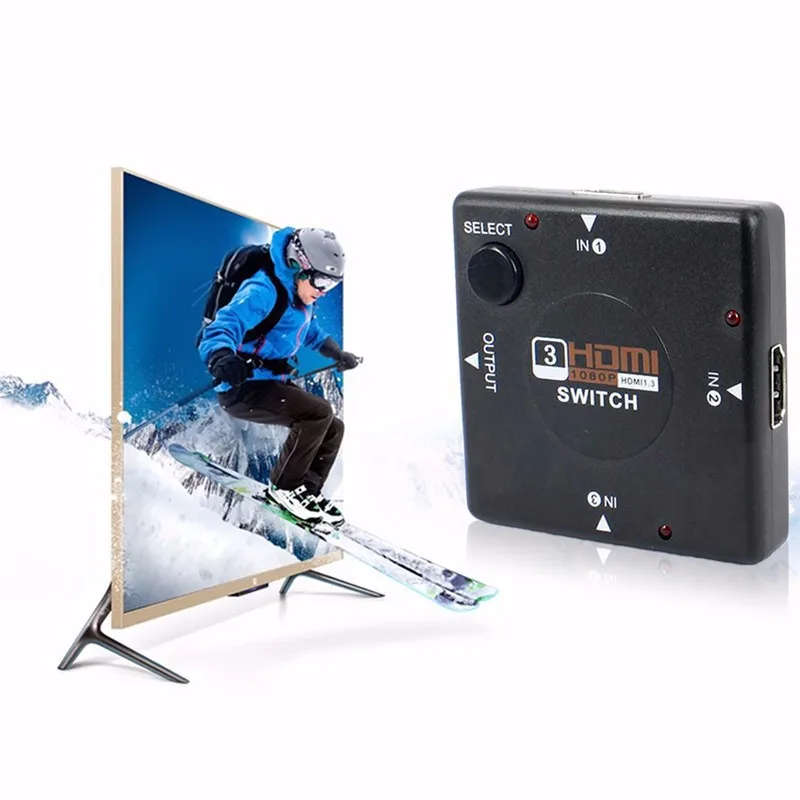 3 Port HDMI Switch Switcher Splitter for HDTV 1080P PS