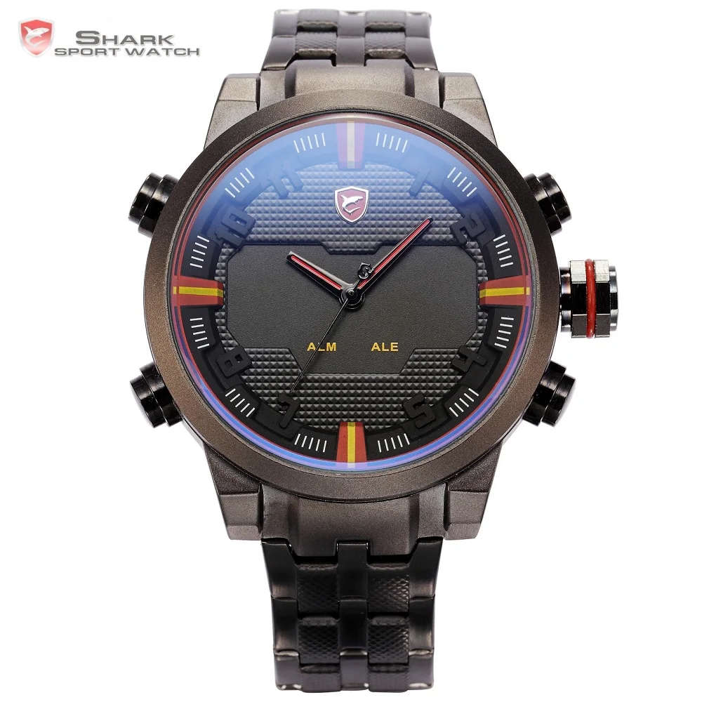 SHARK The Sawback shark Dual Analog/Digital Dual Movement 50MM Watch BRAND NEW