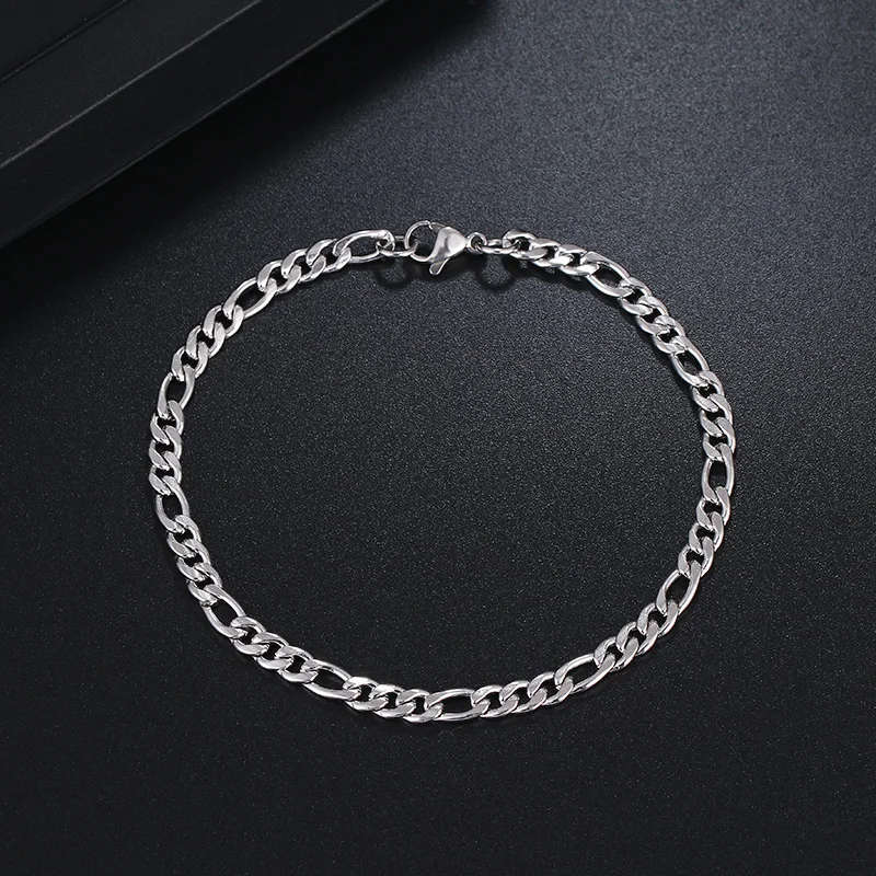 Retail Price R 999 / Genuine 316L Stainless Steel Chain Bracelets For Man Women Silver Color