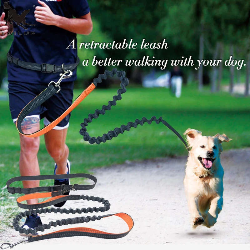 RETRACTABLE HANDS FREE DOG LEASH