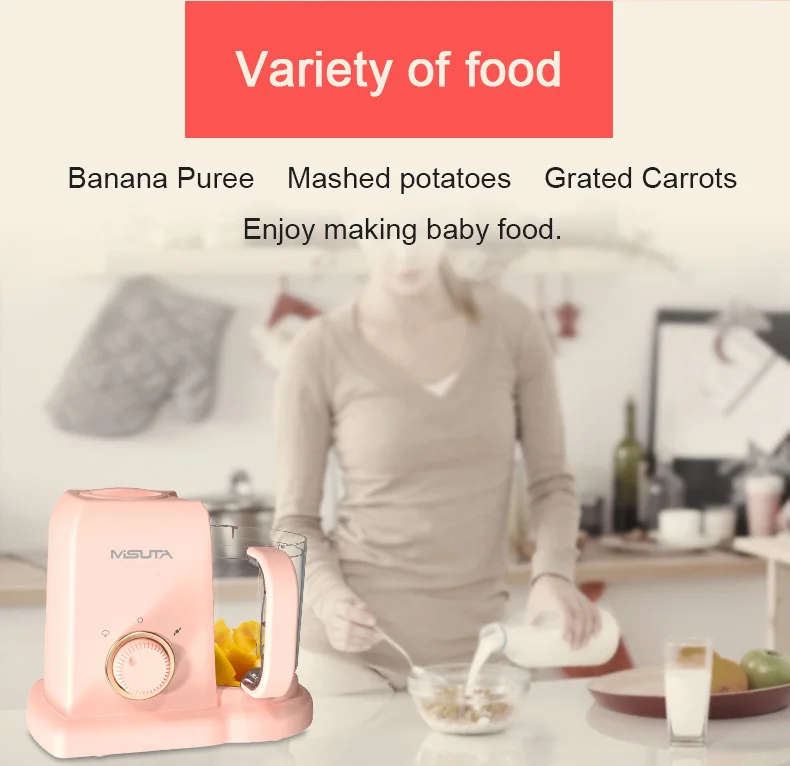 Electric Baby Food Maker Multifunction Children Food Cooking Maker Steamer Mixing Grinder