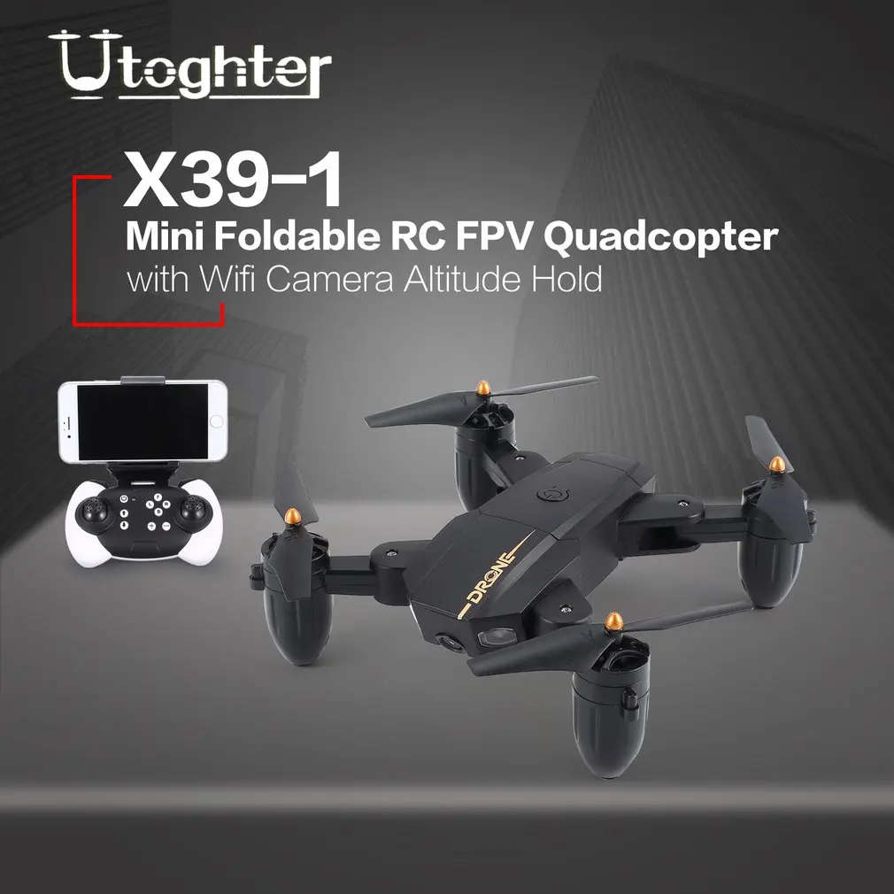 Pocket Mini FPV Foldable  Smart Drone RC Quadcopter with 720P Wifi HD Camera Live Video Altitude