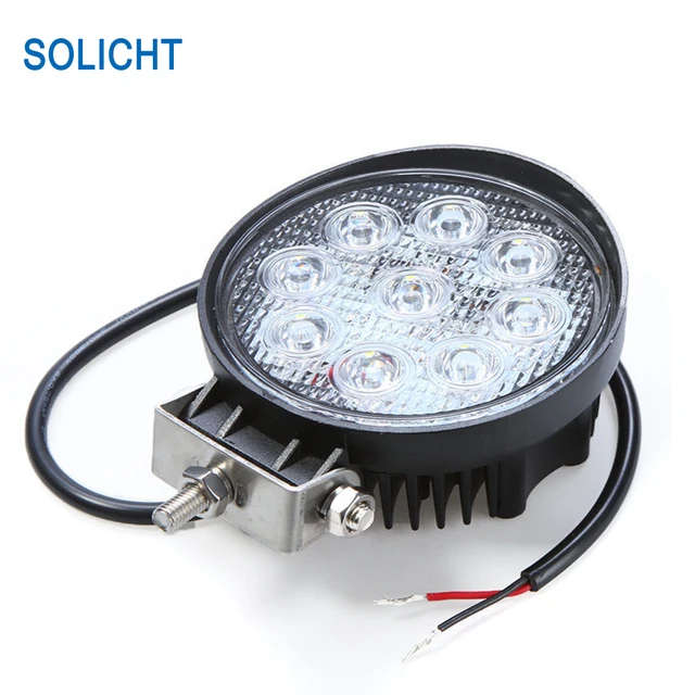 Round 5D , 27W LED Light Bar Driving Lamp