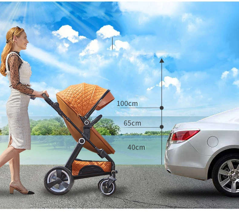 Egg Shell Baby Pram / Stroller 2 in 1 With The Separate Bassinet Voondo Brand