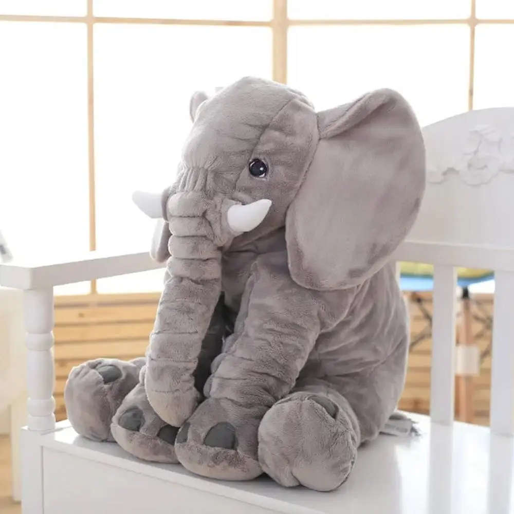 Baby Elephant Pillow (Grey)