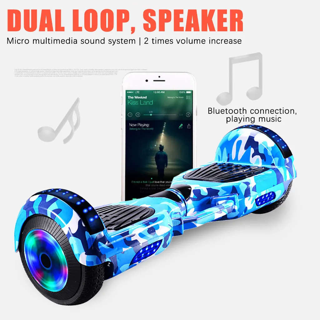 Hoverboard 6.5 inch  With Bluetooth Speaker ( Multi-color Only)