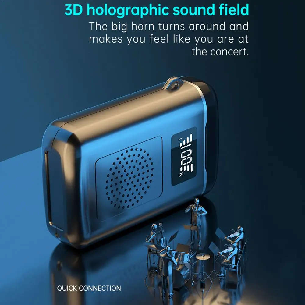 Wireless Headphones And Speaker Stereo Bluetooth Earphone Touch Headset Sport Earbuds With Flashligh