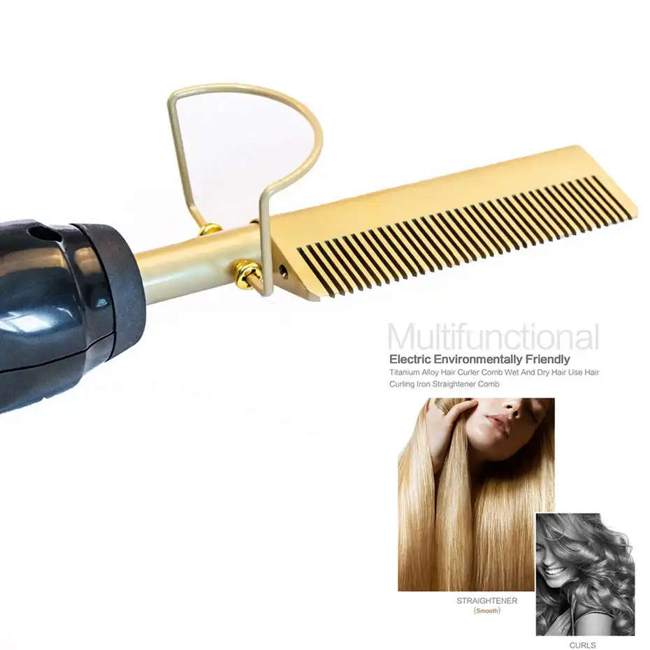 2 in 1 Electric Hair Hot Comb for Women and Men