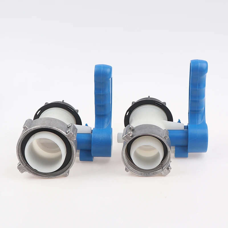 Plastic IBC Tank Container 1000 Liters Butterfly Valve