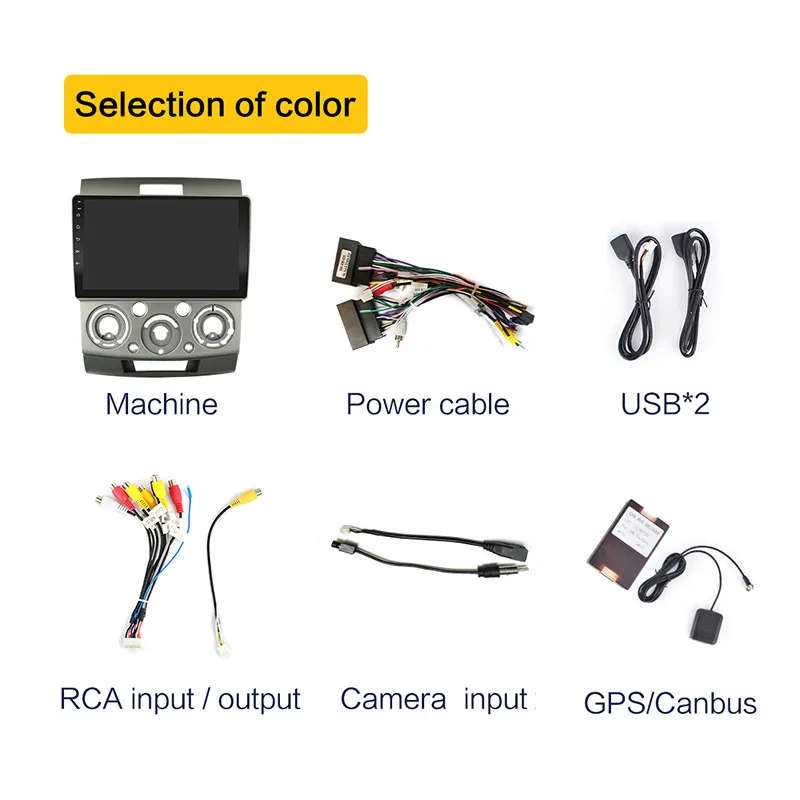 Android 10 2G Car GPS Radio For Ford Everest Ranger 2006-10 Mazda BT-50 BT 50 Multimedia Player