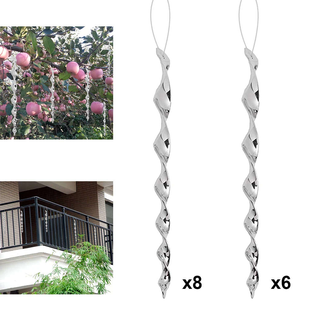 Bird Scare Rods Bird Repeller Bird Repellent Rotating Rod Reflective for Birds Agricultura