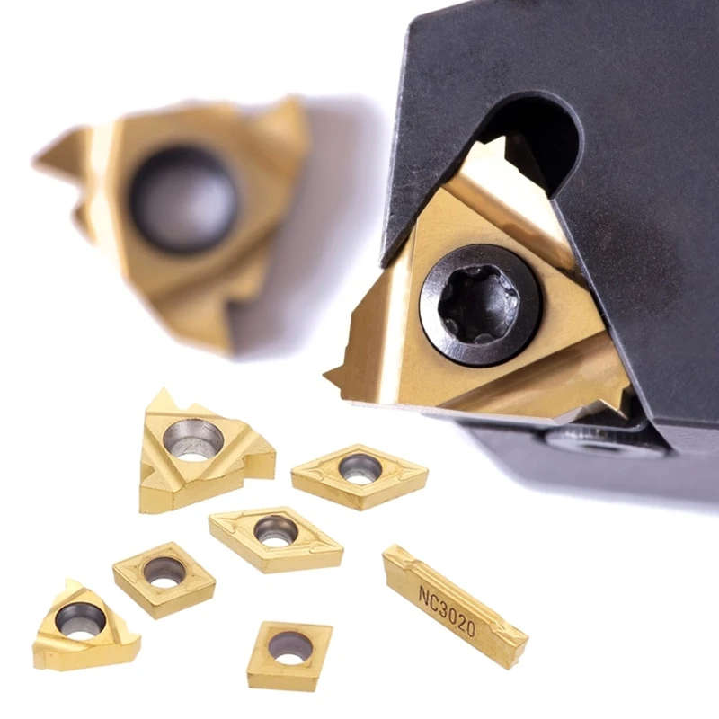 7pcs Turning Tool Carbide Inserts for 12mm Shank Lathe Boring Bar Turning Tool