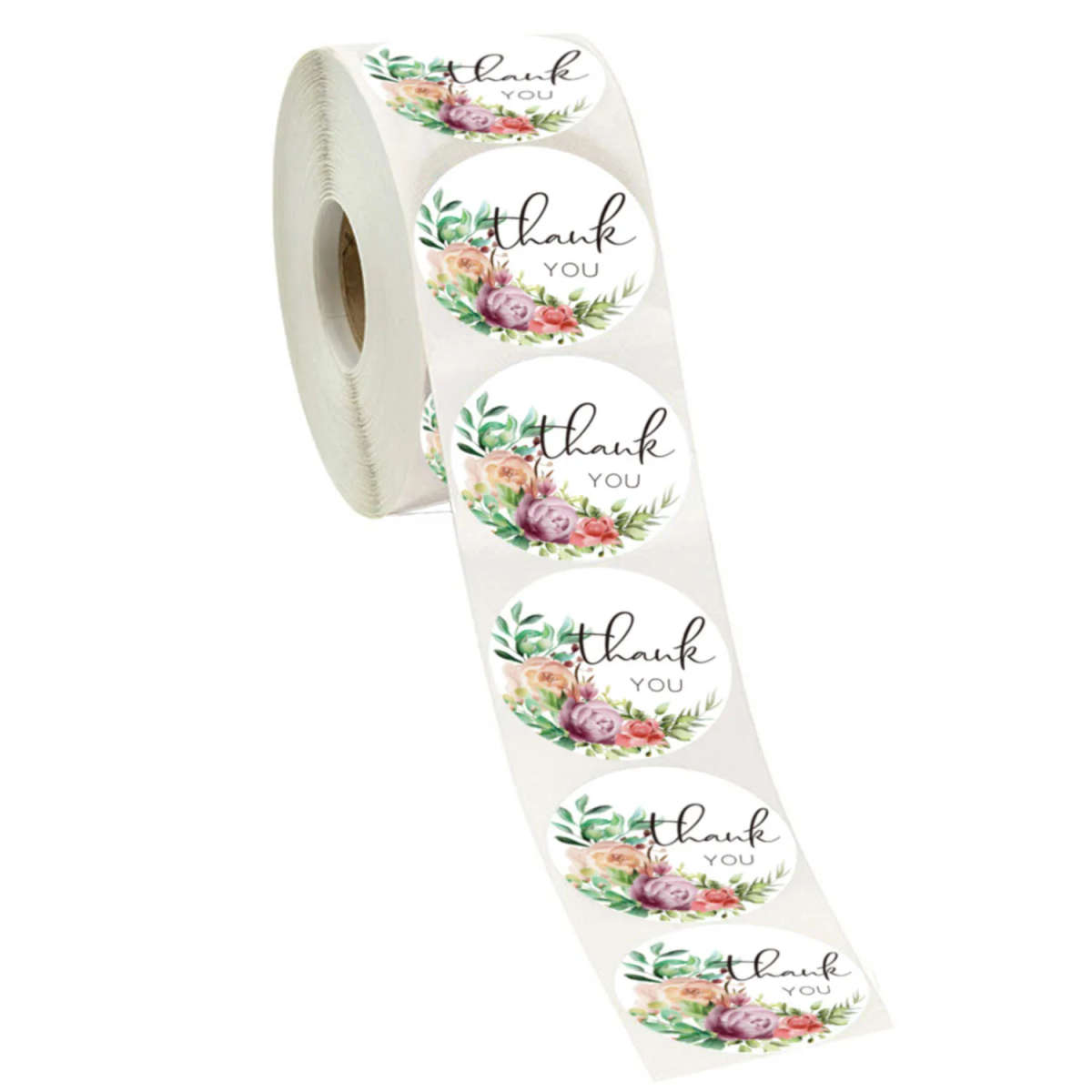 50pcs/roll Thank You Stickers for Seal Labels 3.8cm /1.5 Inch Gift Packaging Stickers