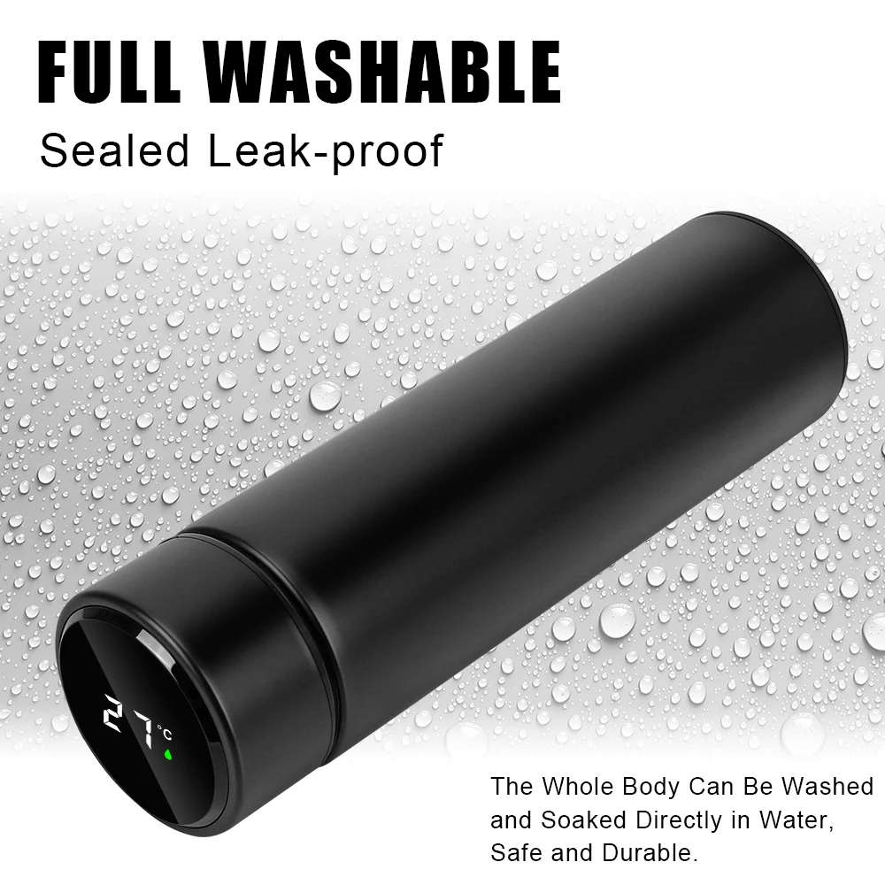 500ml Smart Water Bottle Stainless Steel