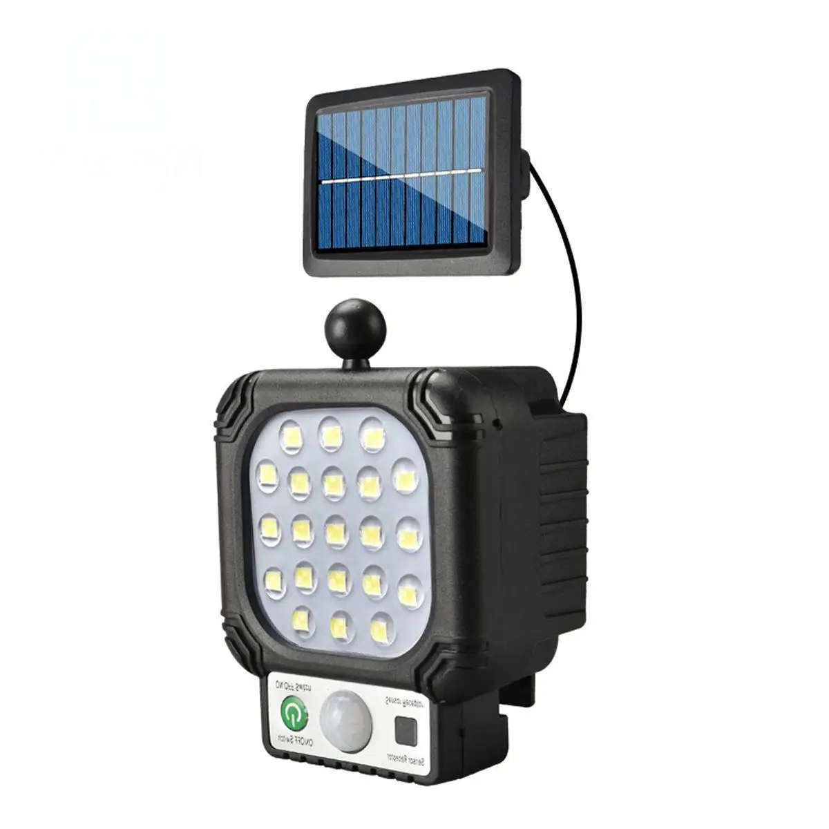 Super Bright 21 LED Sensor Street Lamp With Solar Panel & Cable - Solar Charging - No Electric Bills