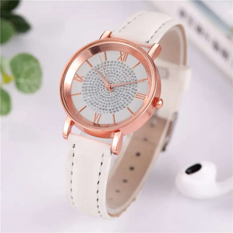 Sky Dial Watches for Women Fashion Watch - White