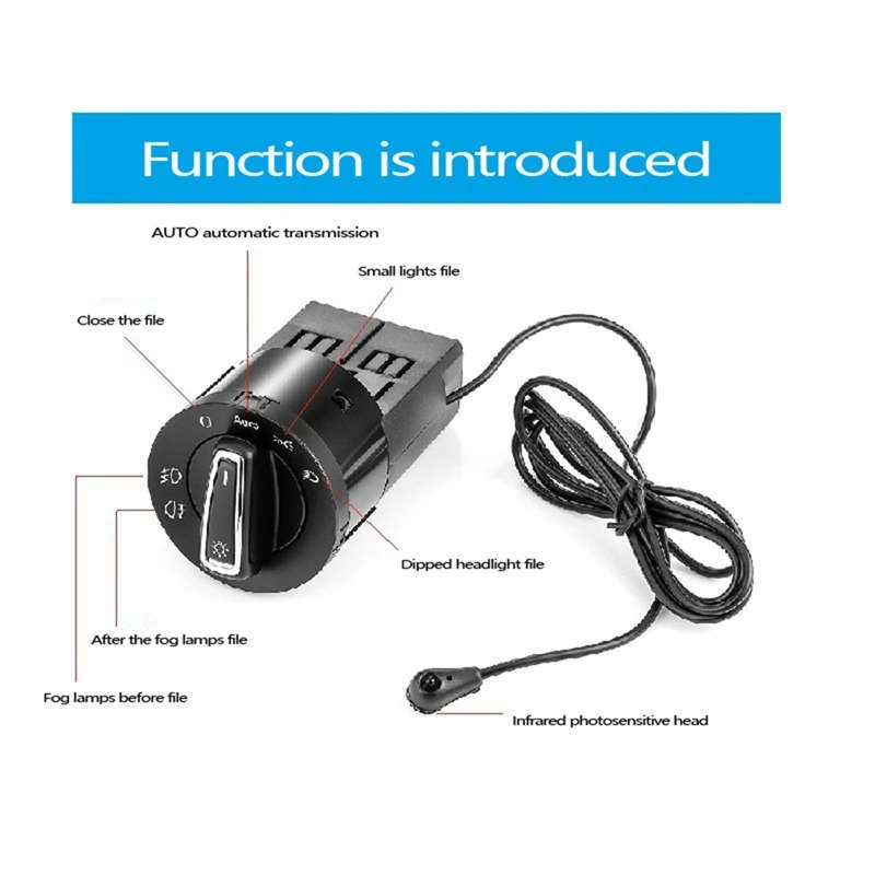 Headlight Switch Auto Headlight Switch Sensor for Golf Mk4 Tiguan Passat B5 Polo-Touran Jetta