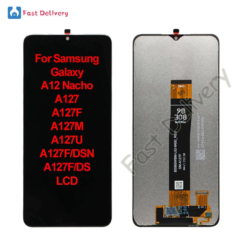 Samsung Galaxy A12 Nacho SM-A127 LCD Screen and Digitizer Full Assembly