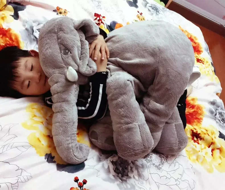 Baby Elephant Pillow (Grey)