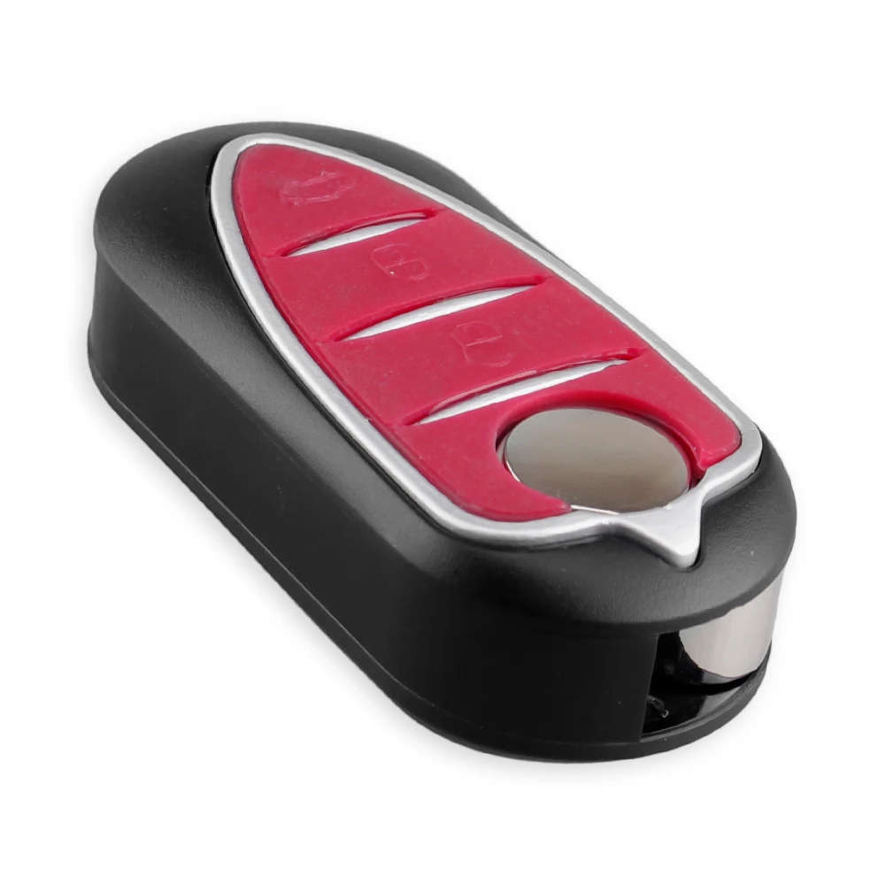 3 Buttons Remote Car Key Shell Case Fit For Alfa  Romeo Mito Giulietta 159 GTA Folding Flip