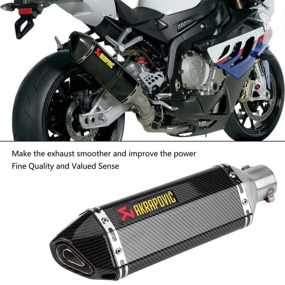 Akrapovic 470mm Universal Carbon Fiber Color Motorcycle Scooter Modified Muffler