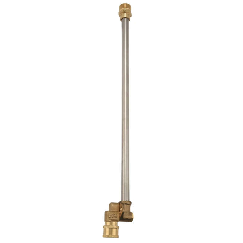 Pressure Washer Wand With Adjustable Angle Nozzle, 16 Inch Stainless Steel Spray Lance 180 Degree