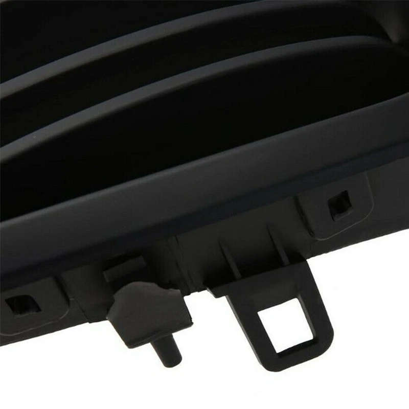 Matte Black Front Bumper Dual Slat Front Kidney Grill Grille For-BMW X5 X6 E70 E71 2007-2014