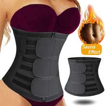 Waist Training Corset with Sauna Effect-Black