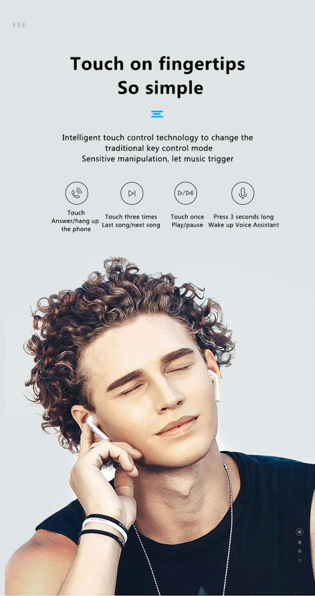 InPods 12 Wireless Headphons Wireless Bluetooth Earphones with mic Sport earbuds for All Smart Phone