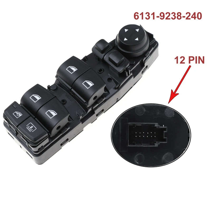Car Power Master Window Switch Window Control Switch 61319238240 for-BMW 5 6 7 Series 530 525 640