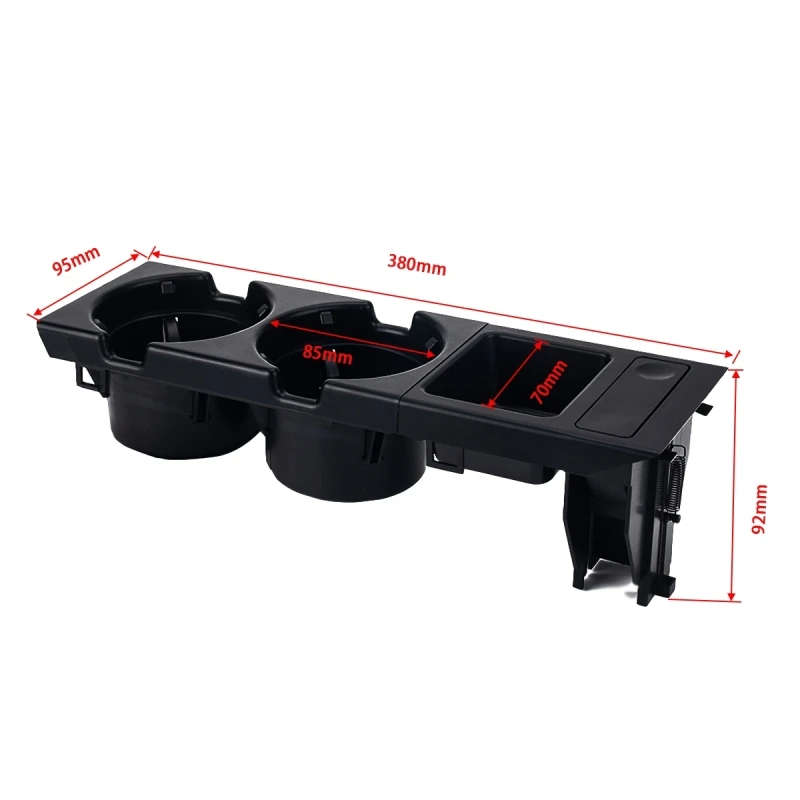 Car Water Cup Holder Storage Box Set for BMW 3 Series E46 51168217953 / 51168217957