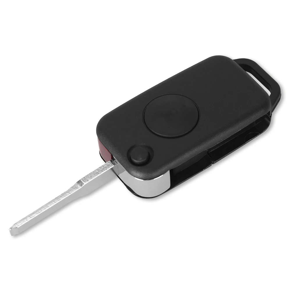 1 Buttons Remote KEY Case Shell Replacement With Uncut Key Blade For Mercedes Benz