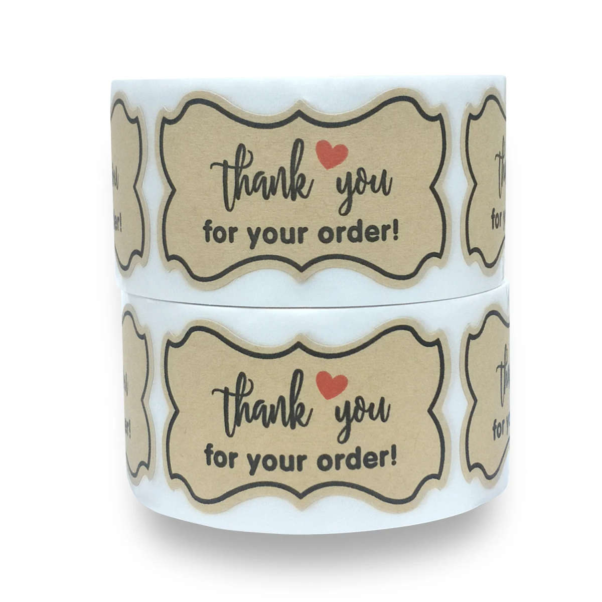 40pcs/roll Thank You Stickers for Seal Labels 3cmx5cm Packaging Stickers Ref12