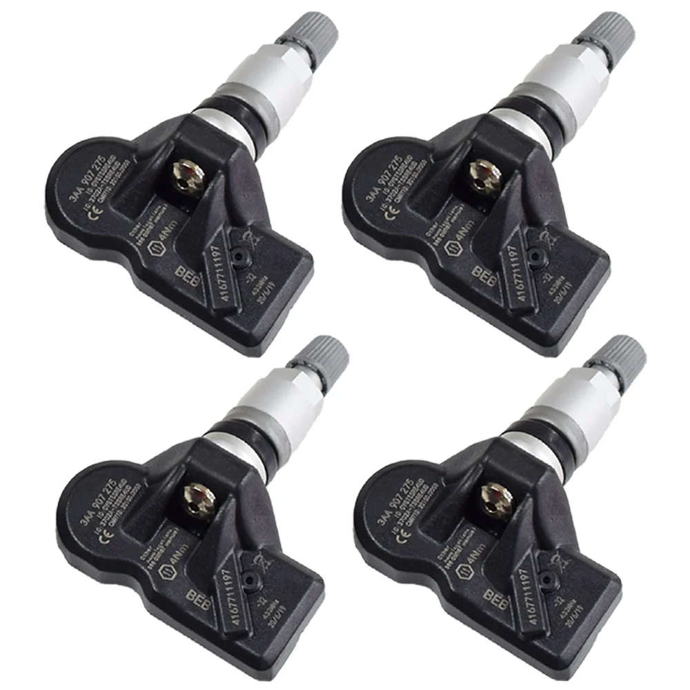 4Pcs TPMS Sensor Tire Pressure Sensor For VW CC Passat Tiguan Touran
