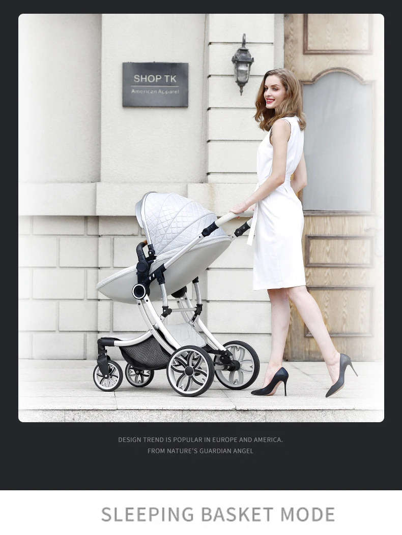 Baby Stroller High Landscape Carriage 2020 New 2 In 1 Infant Travel Pram Baby Carriage Portable Cart