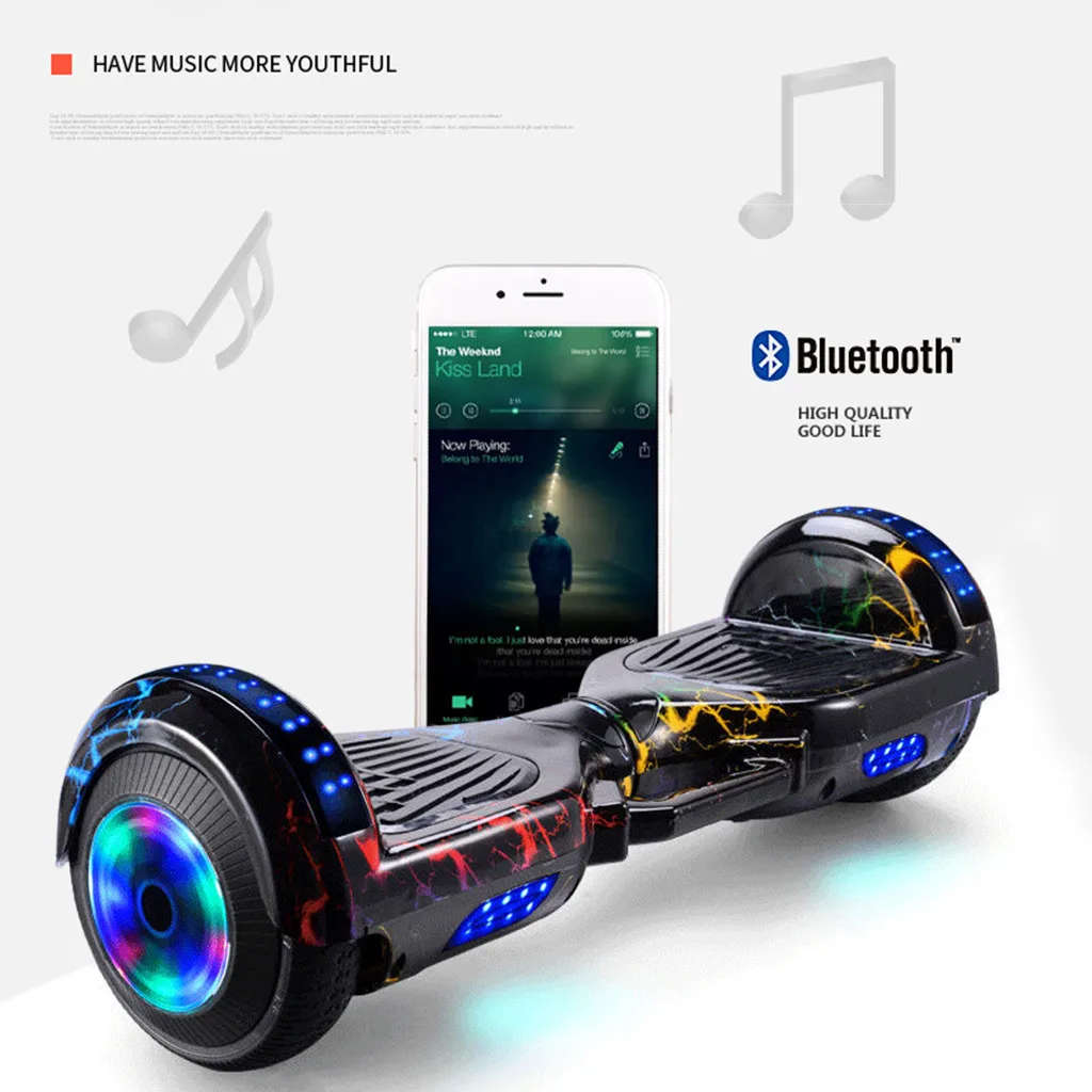 Variety of Colours | 6.5inch Hoverboard with Bluetooth Speaker and Led lights