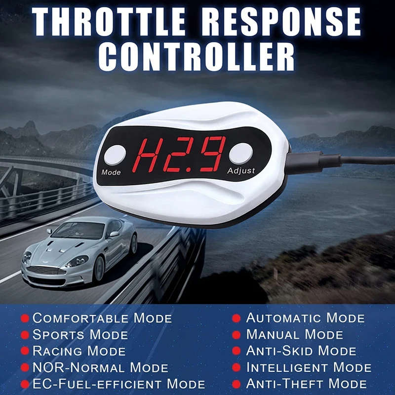 Throttle Response Controller 10 Drive Modes Racing Accelerator Potent Booster for Mazda/Ford