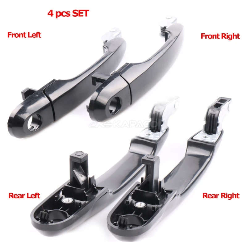 Outside Door Handles Car Exterior Door knob Handle  For Hyundai Tucson 2005-2009 4pcs