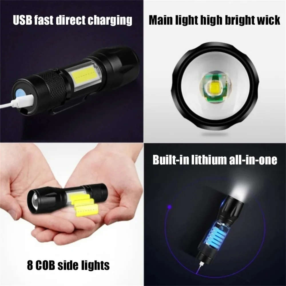 Wholesale - (20 Pieces) Rechargeable Outdoor Mini Torch