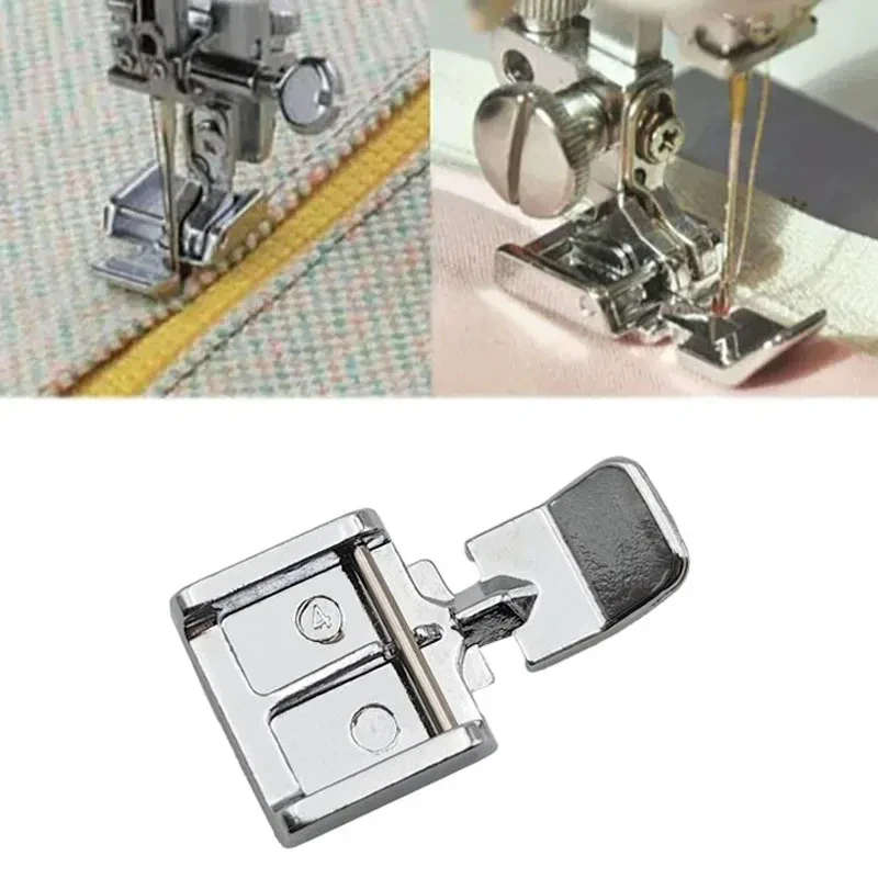 Zipper foot for low shank sewing machines